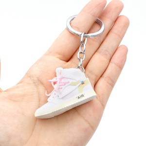 Llavero con diseño de baloncesto de la <span class=keywords><strong>NBA</strong></span>, Chicago, colgante para bolso, miniatura de zapatilla de baloncesto, accesorio creativo, adorno colgante, MOQ bajo - Product Image 6