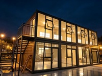 Maison mobile modulaire de luxe de 20 pieds, mini-maison préfabriquée, maison préfabriquée en conteneur