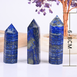 Nhà Máy bán hàng trực tiếp nguyên thạch anh đánh bóng Wand <span class=keywords><strong>Crystal</strong></span> Tower Lapis Lazuli điểm cho trang trí nội thất - Product Image 4