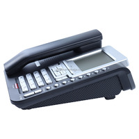 Téléphone analogique filaire avec grand écran LCD, identification de l'appelant, pour bureau