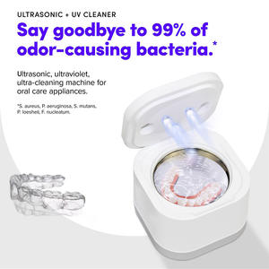 Mini Nettoyeur à Ultrasons pour Usage Domestique, Réservoir en Acier Inoxydable 304, <span class=keywords><strong>Appareil</strong></span> de <span class=keywords><strong>Nettoyage</strong></span> pour <span class=keywords><strong>Lunettes</strong></span>, Bagues, Colliers, Prothèses Dentaires et Retainers - Product Image 1