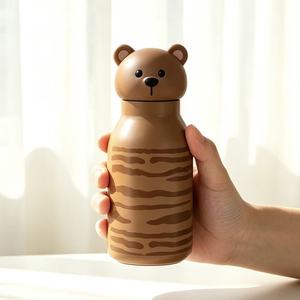Vaso Térmico Creativo de Acero Inoxidable 316 con Diseño de Cabeza de Animal, Tapa Doble para Beber, MOQ Bajo, Termo Portátil para Niños y Estudiantes - Product Image 3