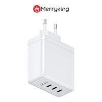 Chargeur rapide GaN 100W PD avec 2 ports USB-C + 1 port USB-A, garantie de 3 ans, entrée 100-240V, certifié CE GS KC UKCA pour CUL ETL FCC SAA PSE CCC EAC CB