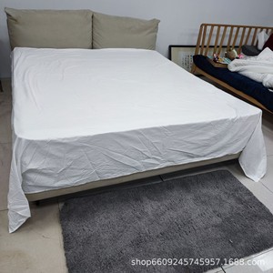 <span class=keywords><strong>Lenzuola</strong></span> per Hotel in Puro Cotone Bianco, Resistenti all'Abrasione, Tessuto Satinato Jet-Weft, Confezione da 60 Pezzi, Fornitura Diretta dalla Fabbrica di Wuxi - Product Image 2