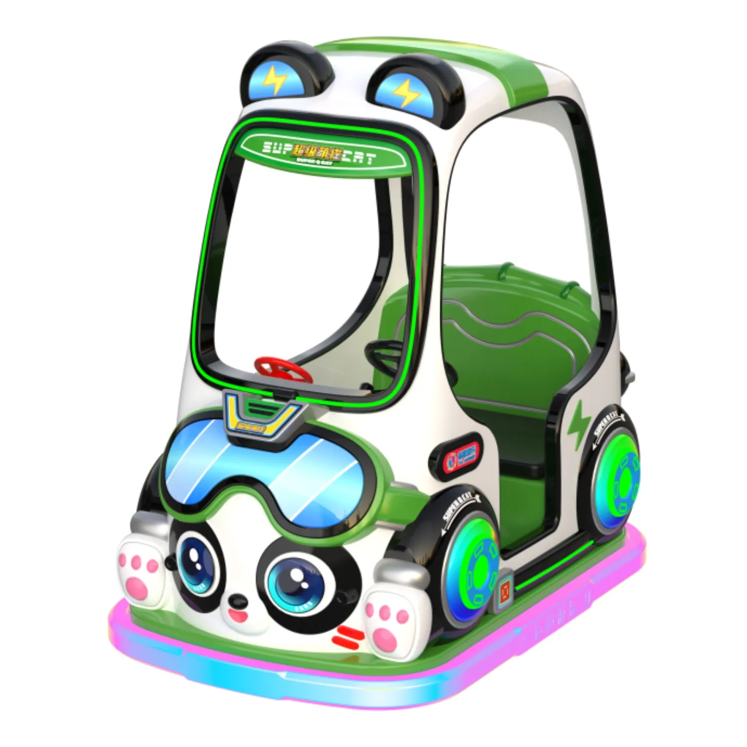 Produits de divertissement d'intérieur auto-conçus Kiddie Rides Voitures tamponneuses électriques pour enfants et adultes