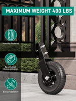 Heavy Duty 6 pouces 8 pouces Swing Gate Wheel Porte coulissante Double roue Clôture Porte Roues pour porte en bois