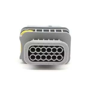 2-1564414-1 tipo Taiko nueva energía vehículo conector impermeable arnés de cables vaina 12 agujeros cabeza macho gris carcasa de plástico connecto - Product Image 2