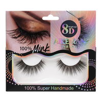1 paire/boîte de faux cils en bande effet duveteux et naturel - Légers, volume naturel, réutilisables, application facile