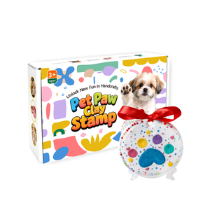 Air Dry Clay Pet <b>Paw</b> <b>Print</b> <b>Kit</b> Safe Non-Toxic Baby Handprint Footprint Keepsake DIY Memory Set - Product Image 1