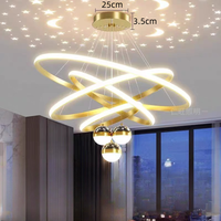 Nouveau salon nordique LED lustre moderne plafonnier pour cuisine escaliers or noir aluminium Silicone lampe suspension lumières