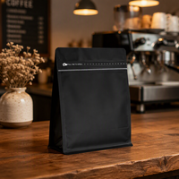 Sacs d'emballage pour grains de café, sachets à fond plat, sacs imprimés avec logo personnalisé pour l'emballage des torréfacteurs de café à domicile