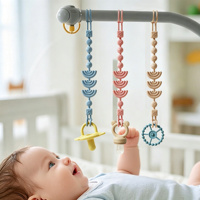 Attache-sucette en silicone anti-perte pour bébé, support de sucette et jouet de dentition pour nouveau-né et nourrisson