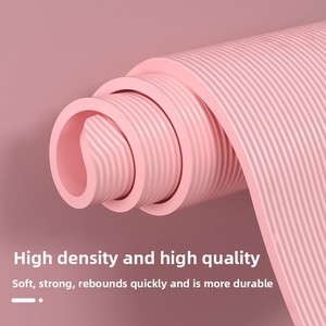<span class=keywords><strong>Tapis</strong></span> <span class=keywords><strong>de</strong></span> Fitness Pilates écologique couleur unique épaissir 15mm NBR <span class=keywords><strong>tapis</strong></span> <span class=keywords><strong>de</strong></span> Yoga antidérapant femmes santé perdre du poids <span class=keywords><strong>tapis</strong></span> <span class=keywords><strong>de</strong></span> sport Durable - Product Image 4