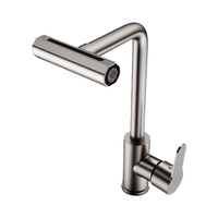 Robinet de salle de bain à trou unique, montage sur pont, laiton classique, eau chaude et froide, filtre à eau trois voies avec finition chromée