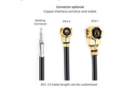 12*12mm 1575.42Mhz Active Interne GNSS Patch Céramique Antenne GPS Beidou RG178 Câble Vertical
