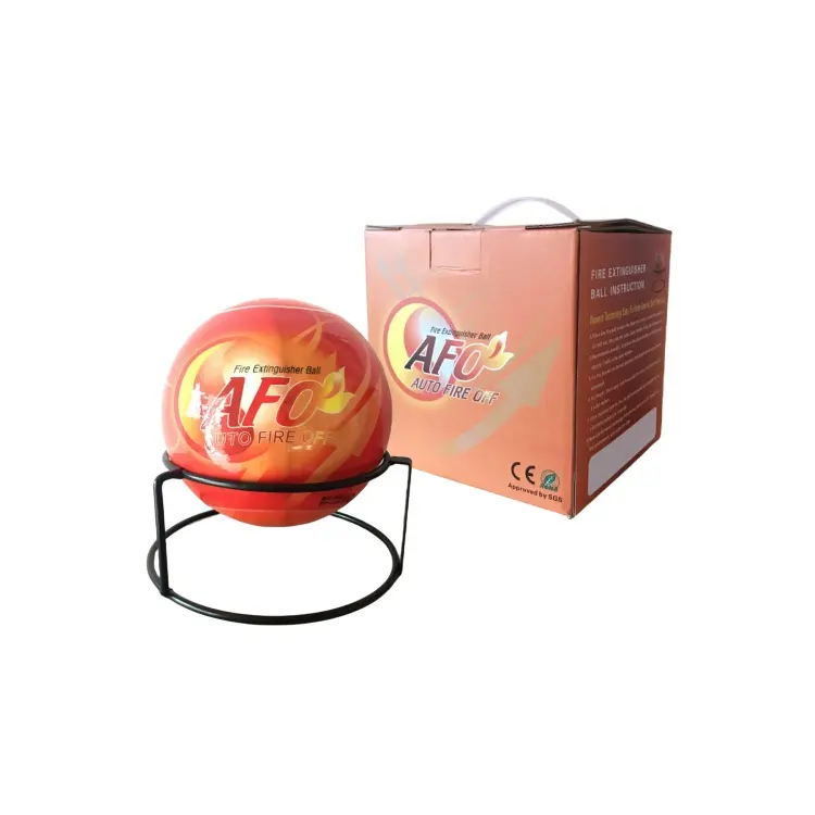 Kolay kullanım hassas yangın topu 2.5kg AFO yangın söndürme topu ile metal standı