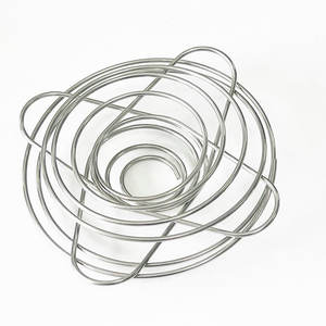 ที่กรองกาแฟสปริงพับได้สแตนเลสแบบพกพาสำหรับตั้งแคมป์กลางแจ้ง ที่กรองกาแฟแบบมือถือ ขนาดใหญ่และขนาดเล็ก - Product Image 1