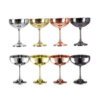 Verre à cocktail classique en acier inoxydable RTS, design gravé, verre à martini haut de gamme, écologique, réutilisable, durable, de haute qualité, pour le glace