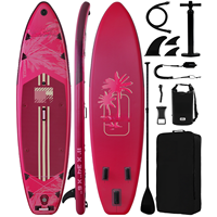 Papan SUP Tiup Drop Stitch - Desain Super Lebar untuk Yoga & Olahraga Air, Unisex, Digunakan di Danau & Sungai