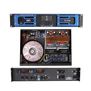 1000w Class D 2U 2 zwei kanal 2 ch 15 zoll doppel subwoofer china rohr anplificador verstärker für dual lautsprecher