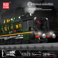 Moule King 12001-12038 World Railway Series les locomotives à vapeur Train télécommandé enfants jouets cadeaux ensembles de blocs de construction