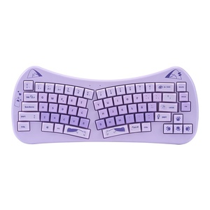 Cá Nhân 2.4 Ghz Kết Nối 65% Phím Di Động Màu Tím Dễ Thương Mèo Chủ Đề Chuột Không Dây Và Bàn Phím Thiết Lập Cho Máy Tính Văn Phòng - Product Image 4