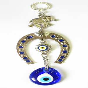 Vente en gros d'ornements en métal Œil du diable Pendentif de voiture Cloche de porte Charme Turc Œil maléfique Tenture murale Décoration intérieure dans le monde entier - Product Image 2