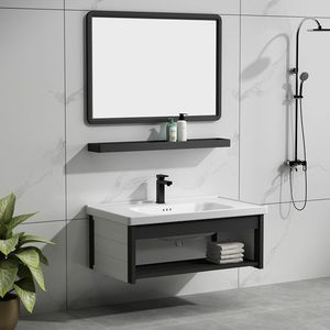 Modern floating bathroom cabinet cosmetic <b>mirror</b> suitable <b>for</b> bathroom daily cosmetic storage box - Product Image 6