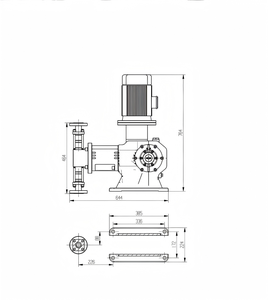 Bomba Dosificadora de Pistón de Alta Presión |   Bomba Profesional con 1% de Precisión para Tratamiento de Aguas Residuales e Industrial OEM - Product Image 2