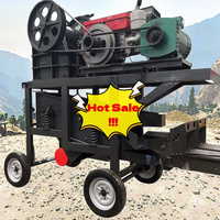 Concasseur à mâchoires mobile Shaolin Heavy Machinery avec roulement de moteur et engrenage - Certifié ISO 9001 Capacité maximale de 40 t/h Prix compétitif
