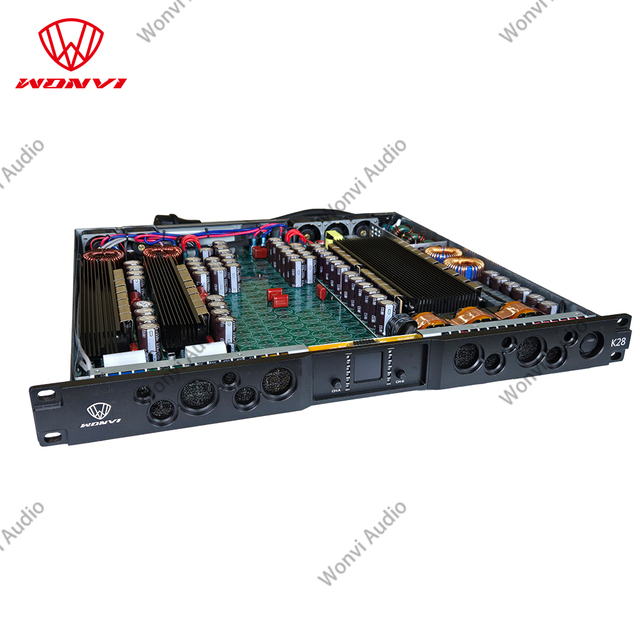 2 Channel Amplifiers High Power Stereo 8Ohm 2 X 2500W Power Amplifier for Professional Audio Sound System