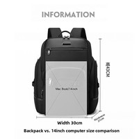 Nouveau sac à dos pour ordinateur portable de voyage d'affaires imperméable de grande capacité unisexe, sac multifonction