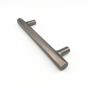 Xử lý cx872 đồ nội thất tủ bếp hợp kim kẽm rắn t Bar phong cách Orb màu lục giác kéo xử lý - Product Image 5