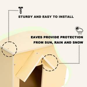 Casa per animali domestici in legno massello per esterni conigli casa gabbia per conigli in legno conigliera - Product Image 3