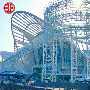 Tobogán Acuático <span class=keywords><strong>de</strong></span> Cristal para Parques <span class=keywords><strong>de</strong></span> Diversiones al Aire Libre, Cómodo, Fabricado en Metal y Cristal, para Uso Comercial en Parques Acuáticos <span class=keywords><strong>de</strong></span> Montaña, 500 kg - Product Image 5