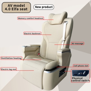 Asientos de Coche de Lujo VIP ST-AVAEF para <span class=keywords><strong>Kia</strong></span> Carnival, Asientos de Coche Reclinables Eléctricamente Ajustables para Pasajero - Product Image 5