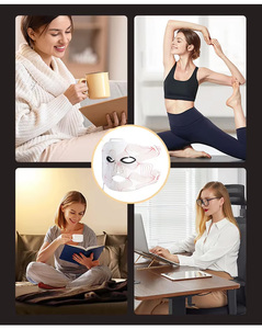 Masque facial LED avec logo personnalisé, luminothérapie rouge, masque facial LED avec 122 ampoules LED, dropshipping de masques faciaux LED - Product Image 3