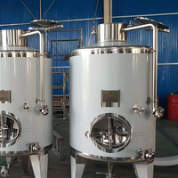 Cuve à vin en acier inoxydable avec enveloppe de refroidissement 500L/1000L/2000L Cuve de fermentation du vin