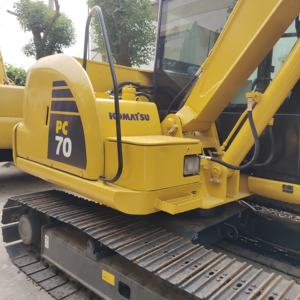 Mini-excavatrice Komatsu d'occasion de 7 tonnes PC70-8 PC56 PC50 PC55MR en bon état, moteur d'origine, pompe, moteur, machinerie à vendre - Product Image 3