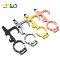 Porte-clés de haute qualité en métal, motif dessin animé, sans contact, pour porte
