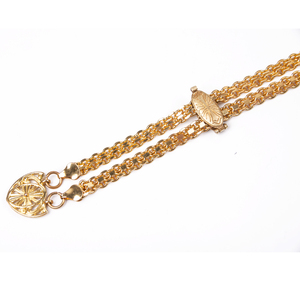 Christian gold head ornament accessories 120 cm brass necklace for pectoral cross large size Russian copper chain - Product Image 2