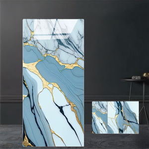 Carreaux de porcelaine française modernes à reflets dorés 600x1200mm, antidérapants, pour murs et sols intérieurs d'appartements, maisons, cuisines et salles de bain - Product Image 2