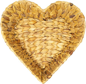 Bandejas para servir de jacinto de agua minimalistas superventas, bandeja decorativa en forma de corazón hecha a mano de Vietnam - Product Image 4