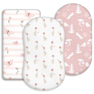 <span class=keywords><strong>Lenzuola</strong></span> per culla da <span class=keywords><strong>bambina</strong></span>, <span class=keywords><strong>lenzuola</strong></span> per bambine aderenti, materasso per culla di dimensioni Standard, confezione da 3 in rosa, bianco - Product Image 1