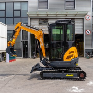 HT25 Raupenbagger <span class=keywords><strong>2</strong></span>,5 Tonnen Dieselmotor Mini Mikro-Raupenbagger Hydraulischer Bagger mit Zubehör & Ausleger-Schwenkvorrichtung - Product Image 3