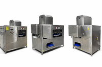Nieuwe automatische hoogproductieve appel schil-, ontpit- en snijmachine voor fruitverwerkingsbedrijven