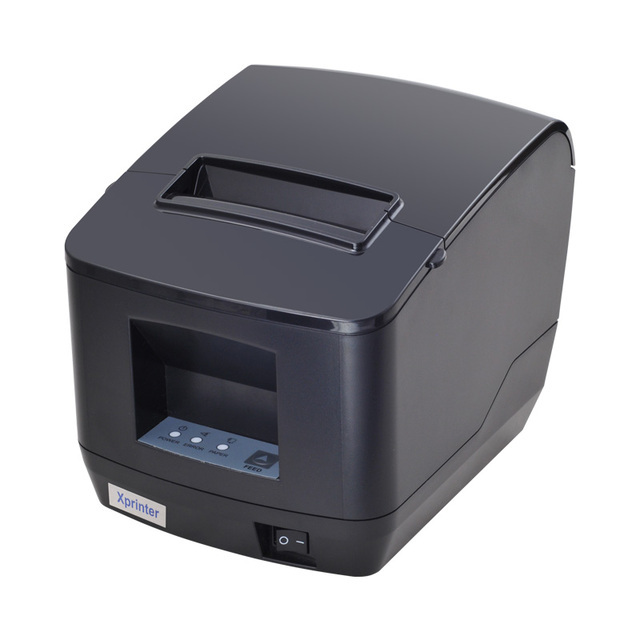 XP-Q200 Desktop Thermal Receipt POS Printer 80mm 203dpi Cashier Printer with USB LAN Thermal Paper Printer in Stock