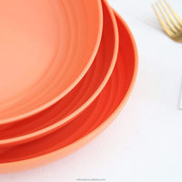 Assiettes incassables en paille de blé 9 pouces assiettes profondes légères réutilisables plats à dîner assiettes à céréales allant au micro-ondes 4 pièces