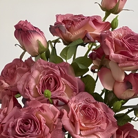 Französischer Künstlicher Rosenstrauß mit Verbrannten Kanten, Seidenblumen mit Mehreren Köpfen für Hochzeits- und Heimdekoration