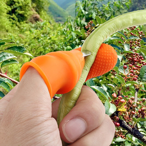 Set di Coltelli da Pollice in Silicone <span class=keywords><strong>e</strong></span> Acciaio Inossidabile, Mini Protezione per Dita, Utensile da Giardinaggio per Tagliare Verdure, Uso in <span class=keywords><strong>Cucina</strong></span> - Product Image 3